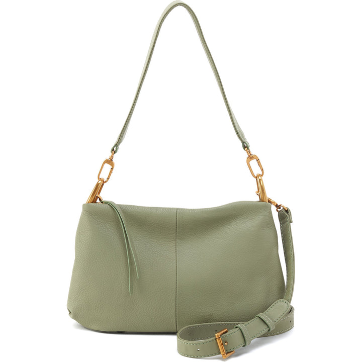 Quarter turn Women's HOBO Hand Bag style name Advance Shoulder Bag in color Watercress. Sku: SO-82475WTCR