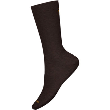 Quarter view Men's Smartwool Sock style name Everyday Anchor Line Crew color Chestnut. Sku: SW001735207