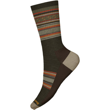 Quarter view Men's Smartwool Sock style name Everyday Regarita Crew in color Military Olive. Sku: SW001738D11