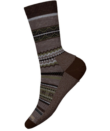 Men's Smartwool Socks style name Cozy Snowed In Sweater Crew in color Taupe. Sku: SW002186236