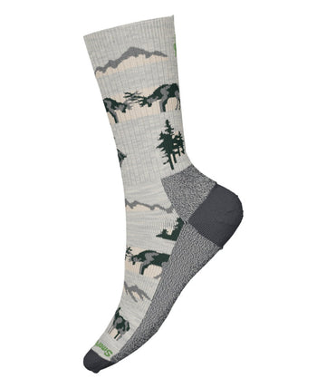 Men's Smartwool Socks style name Horns Clash Crew in color Ash. Sku: SW002679069