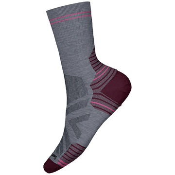 Quarter turn Women's Smartwool Sock style name Targ Cushion Mid Crew in color Medium Gray. Sku: SW002852052