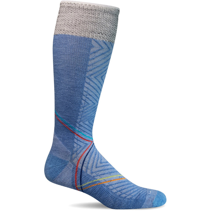 Quarter view Women's Sockwell Sock style name Pulse Kh Firm in color Cornflower. Sku: SW42W-665