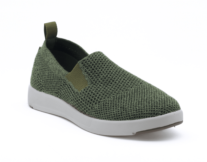 Quarter view Women's Woolloomooloo Footwear style name Suffolk in color Green. Sku: SUFFOLK-GRN