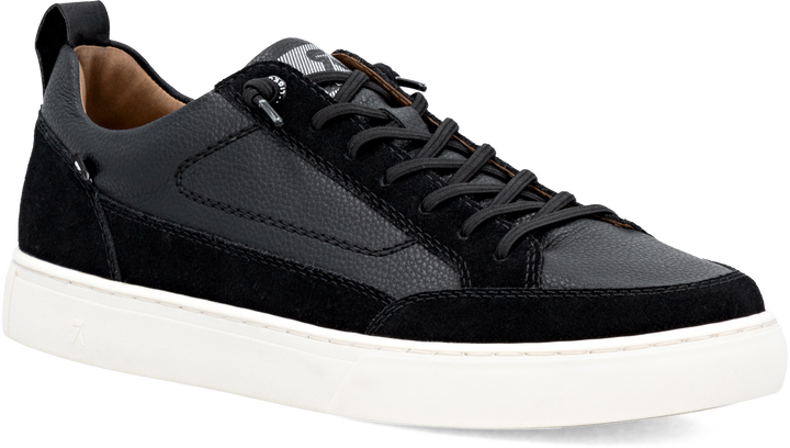 Quarter turn view Men's Rieker Footwear style name Nash 09 in color SCHWARZ. Sku: U0709-00