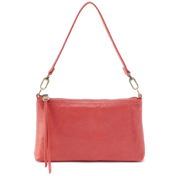 Quarter view Women's Hobo Hand Bag style name Darcy Crossbody in color Cherry Blossom. Sku: VI-35810CHBL