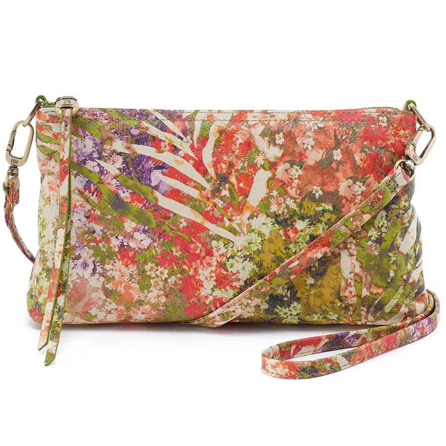 Quarter view Women's Hobo Hand Bag style name Darcy Crossbody in color Tropic. Sku: VI-35810TRPC