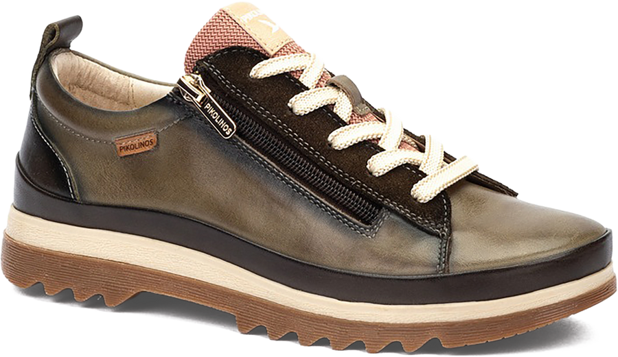 Quarter turn view Women's Pikolinos Footwear style name Vigo 6979C5 in color SAGE. Sku: W3W-6979C5SAG