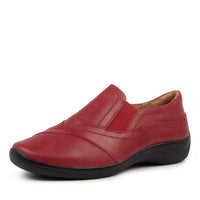 Quarter view Women's Ziera Footwear style name Java in Red Leather. Sku: ZR10032REDLE