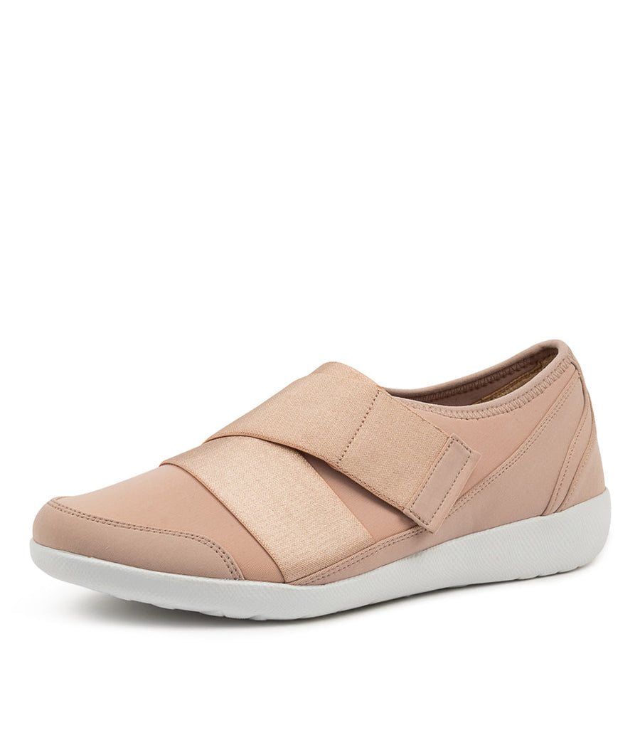 Quarter view Women's Ziera Footwear style name Urban-Ff in Seashell Neoprene. Sku: ZR10052NGEWL