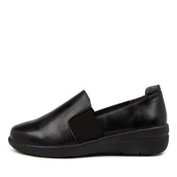 Women's Shoe, Brand Ziera  in  in Black/ Black Sole Leather shoe image outside view