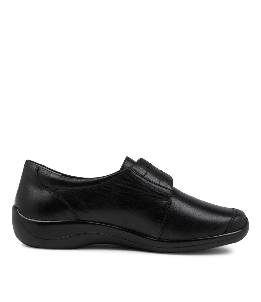 Women's Shoe, Brand Ziera  in  in Black Leather shoe image inside view