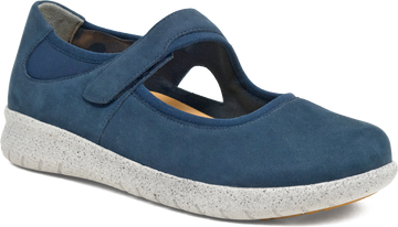 Quarter turn view Women's Ziera Footwear style name Silvani Xf in color NAVY NB. Sku: ZR10687DDHAG