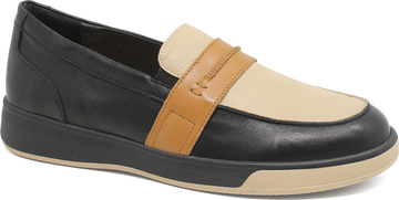 Quarter turn view Women's Ziera Footwear style name Aindrea Xf in color BLK CAM MU. Sku: ZR11106C7GLE