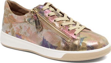 Quarter turn view Women's Ziera Footwear style name Aitor Xf in color VANILLA BL. Sku: ZR11180MG5LE