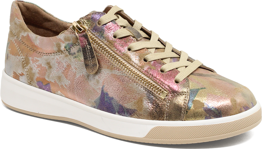 Quarter turn view Women's Ziera Footwear style name Aitor Xf in color VANILLA BL. Sku: ZR11180MG5LE