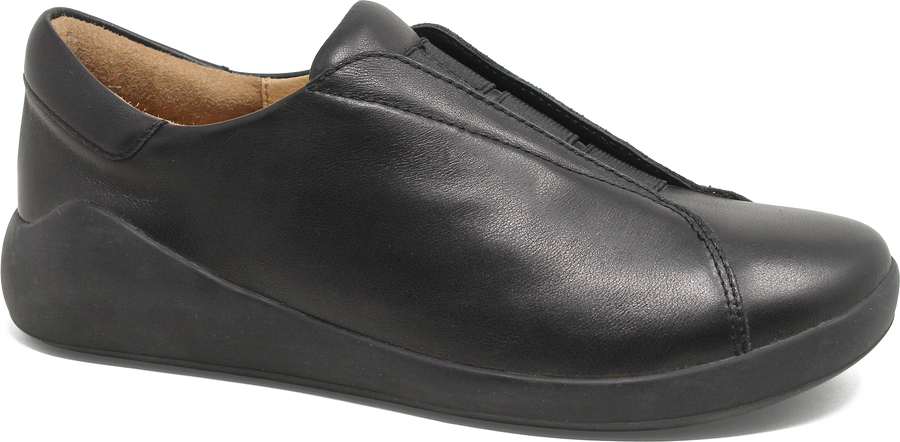 Quarter turn view Women's Ziera Footwear style name Yass Xf in color BLACK/BLAC. Sku: ZR11184B5863