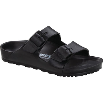 Quarter view Kid's Birkenstock Footwear style name Arizona Eva Kids Narrow in color Black. Sku: 1018924