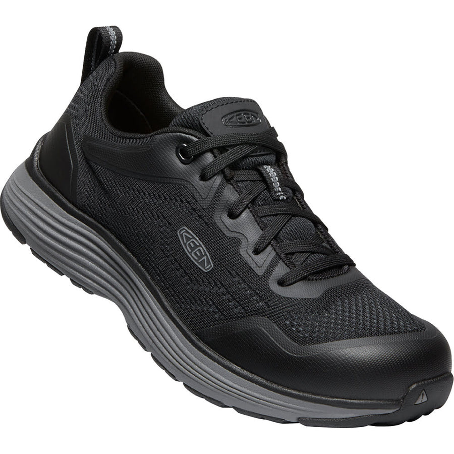 Quarter view Men's Keenu Footwear style name Sparta 2 Esd Soft Toe color Steel Gray/ Black. Sku: 1025723