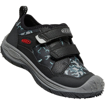 Quarter view Kids Keen Footwear style name Speed Hound color Black/ Camo. Sku: 1026213