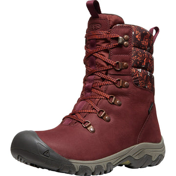 Quarter view Women's Keen Footwear style name Greta Boot Waterproof in color Andorra/ Baked Clay. Sku: 1027715