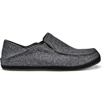 Quarter view Men's Olukai Footwear style name Moloa Hulu color Dark Shadow. Sku: 10411-6C6C