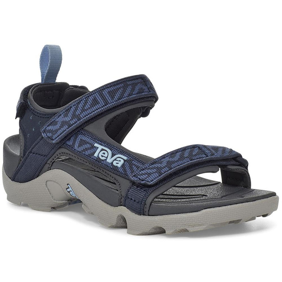 Quarter view Kids Teva Footwear style name Tanza Kid's 11-3 in color Griffith Total Eclipse. Sku: 1093489CGTEC