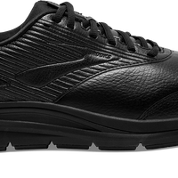 Side view Men's Brooks Footwear style name Addiction Walker 2 Wide in color Black. Sku: 110318-2E072