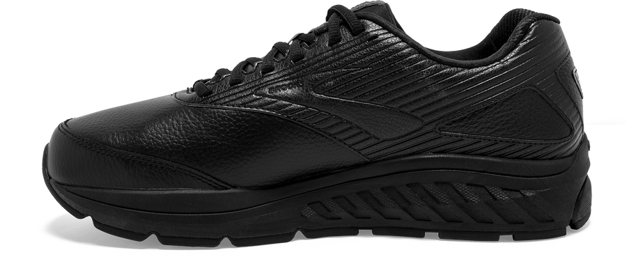 Inside view Men's Brooks Footwear style name Addiction Walker 2 Double Wide in color Black. Sku: 110318-4E072