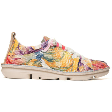 Quarter view Women's On Foot Footwear style name Baltimore in color Flores. Sku: 30251-FLORES