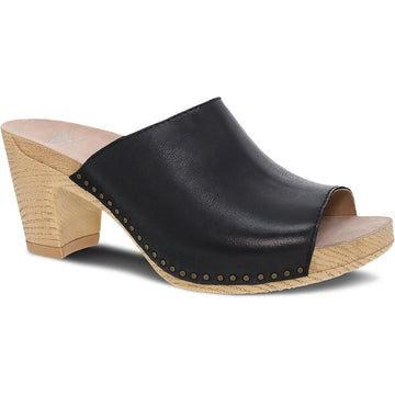 Quarter view Women's Dansko Footwear style name Tandi in color Black Burn. Sku: 3113-471400