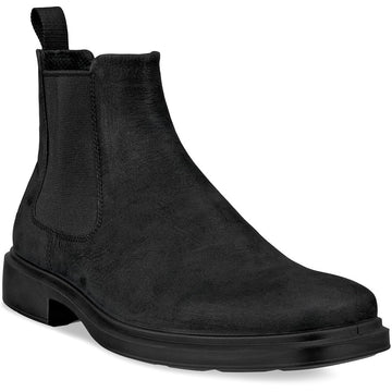 Quarter view Men's ECCO Footwear style name Helsinki 2.0 Chelsea Boot in color Black. Sku: 500224-02001