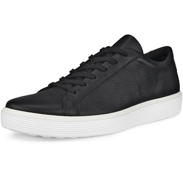 Quarter view Men's ECCO Footwear style name Soft 60 Sneaker in color Black. Sku: 582404-01001