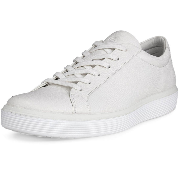 Quarter view Men's ECCO Footwear style name Soft 60 Sneaker in color White. Sku: 582404-01007