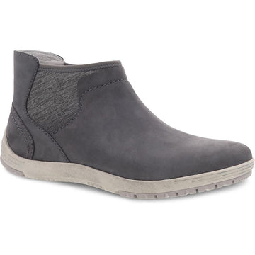 Quarter view Women's Dansko Footwear style name Lizette Waterproof in color Grey Nubuck. Sku: 5907-942400