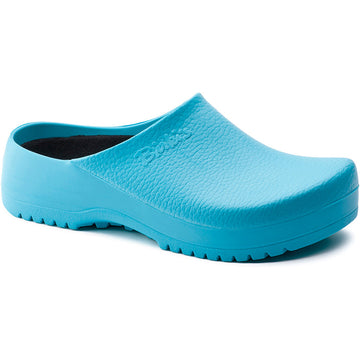 Quarter view Women's Birkenstock Footwear style name Super Birki Regular in color Ciel Light Blue. Sku: 68501