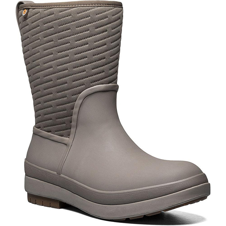 Quarter view Women's Bogs Footwear style name Crandall II Mid Zip in color Fossil. Sku: 72700-258