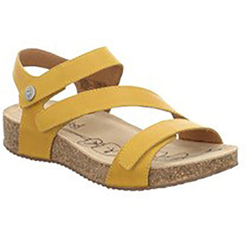 Quarter view Women's Josef Seibel Footwear style name Tonga 25 in color Yellow. Sku: 78519-128800