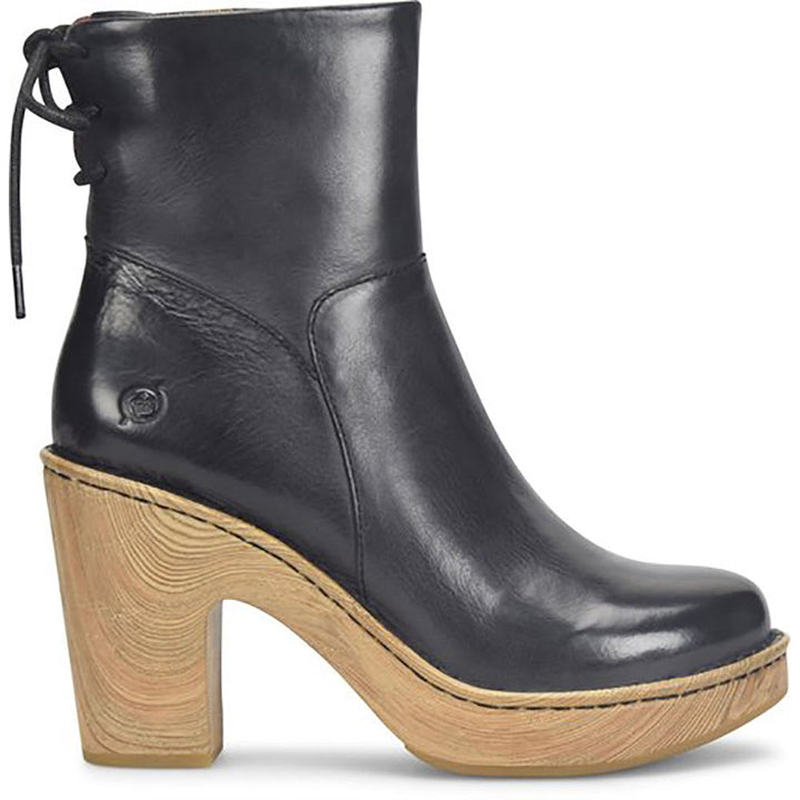 Quarter view Women's Born Footwear style name Capella in color Black. Sku: BR0052003