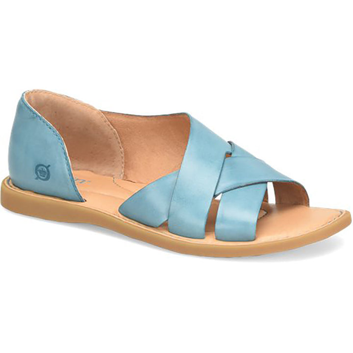 Quarter view Women's Born Footwear style name Ithica in color Teal. Sku: BR0054921