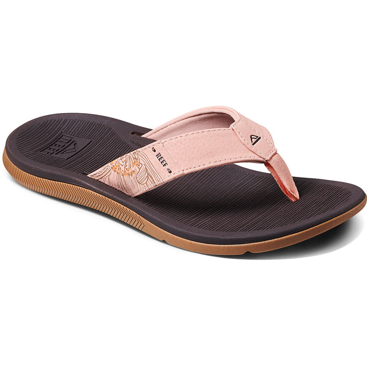 Quarter view Women's Reef Footwear style name Santa Ana in color Peach Parfit. Sku: CJ3625