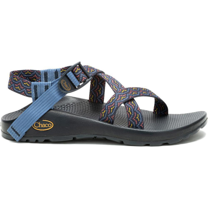 Quarter view Women's Chaco Footwear style name Z/1 Classic Wide in color Bloop Navy Spice. Sku: JCH109746W