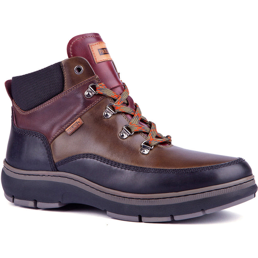 Quarter view Men's Pikolinos Footwear style name Caceres 8097C1 color Seaweed. Sku: M1V-8097C1SEAW