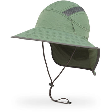 Quarter view Women's Sunday Apparel style name Ultra Adventure Hat in color Eucalyptus. Sku: S2A01392EUCALY