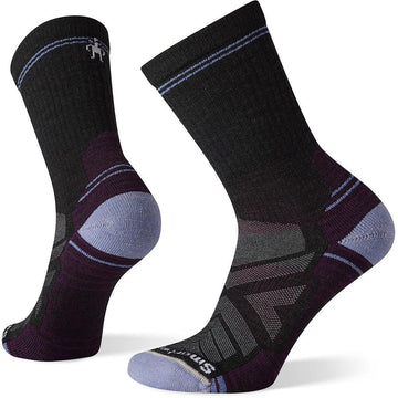 Quarter view Women's Smartwool Sock style name Performance Hike Light Cushion Crew in color Charcoal. Sku: SW001573003
