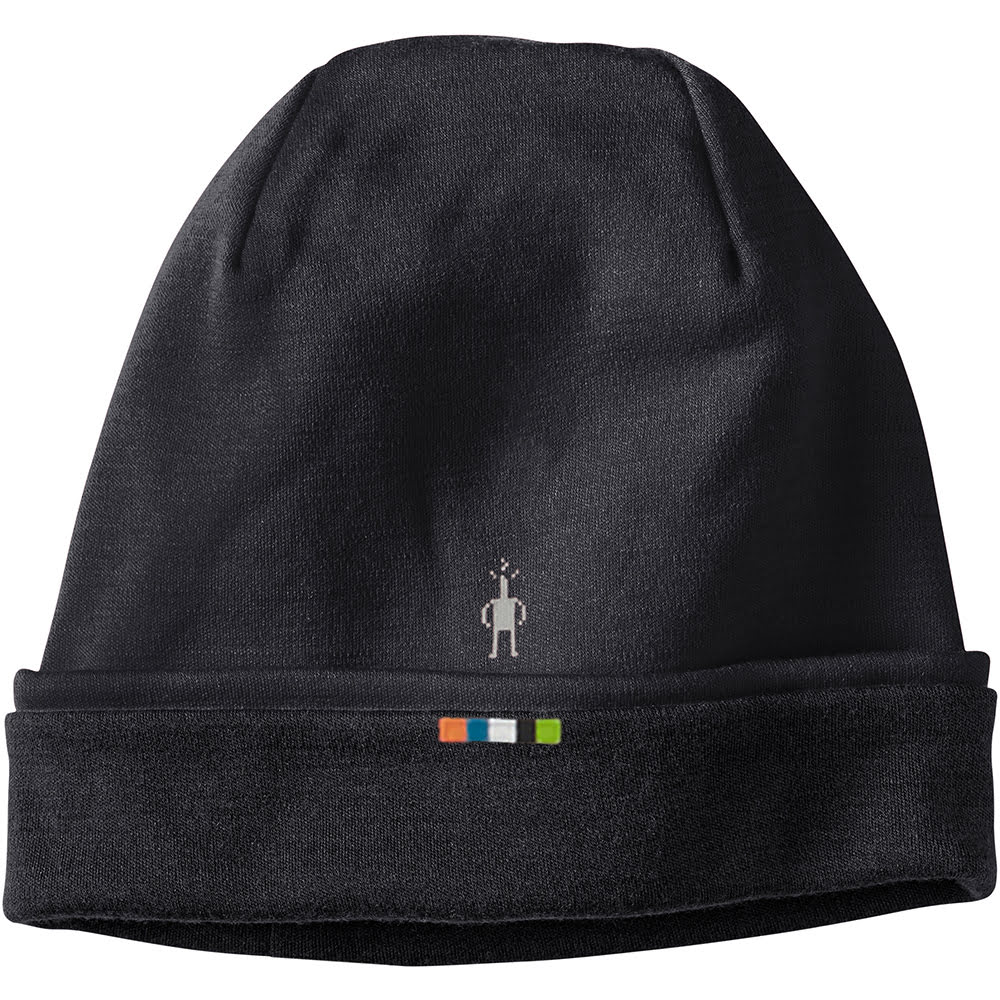 Quarter view Unisex Smartwool Accessories style name Merino Cuffed Beanie color Charcoal. Sku: SW0SW956003
