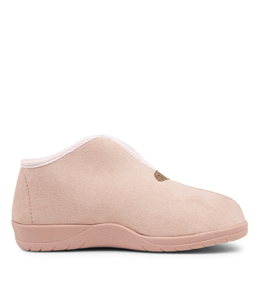 Women's Shoe, Brand Ziera in Pale Pink Microsuede shoe image inside view