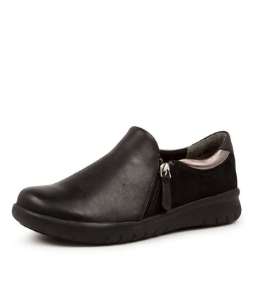 Quarter view Women's Ziera Footwear style name Sansa in Black Multi. Sku: ZR10230BLAHG