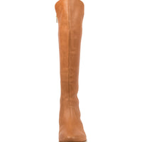 Overhead view Women's Ziera Footwear style name Sallies in Tan Leather-Stretch Smooth. Sku: ZR10299TANHB