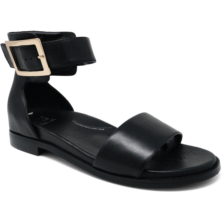 Quarter view Women's Ziera Footwear style name Juzy-W in color Black. Sku: ZR10867BLALE